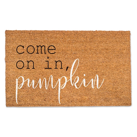 Come on in Pumpkin Door Mat